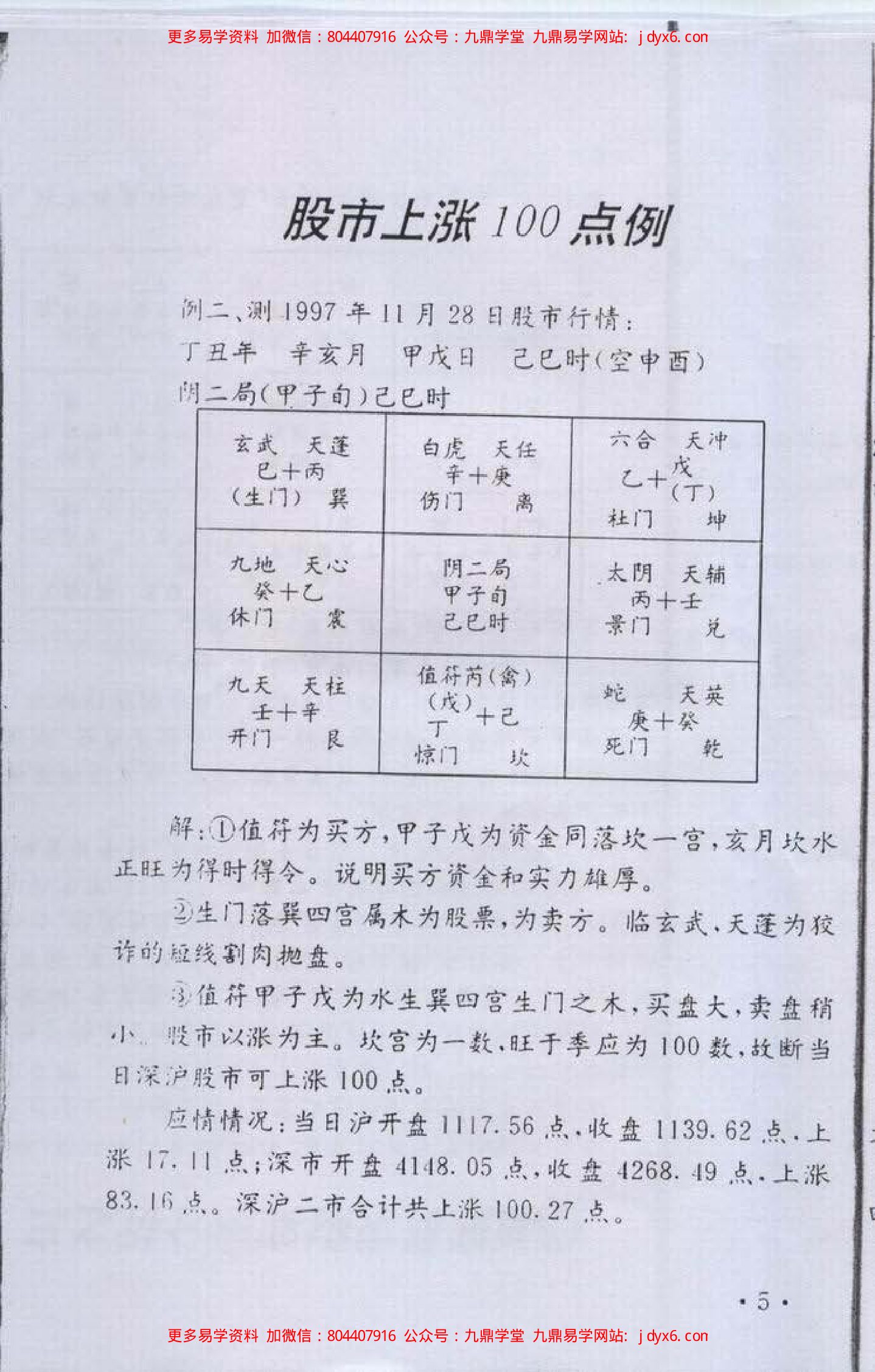 奇门遁甲股市预测资料 内页图2