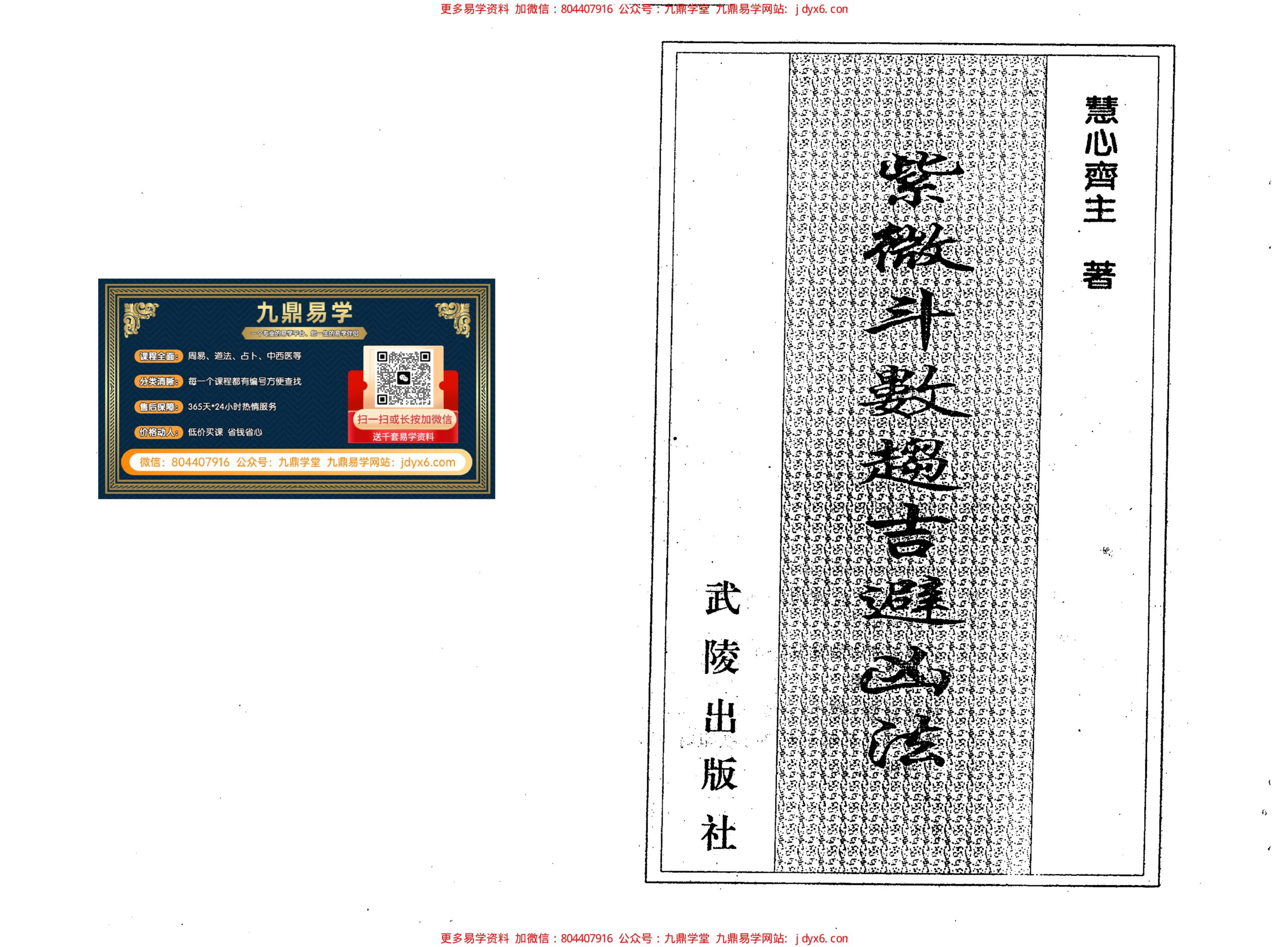慧心斋主-紫微斗数看钱财 内页图1