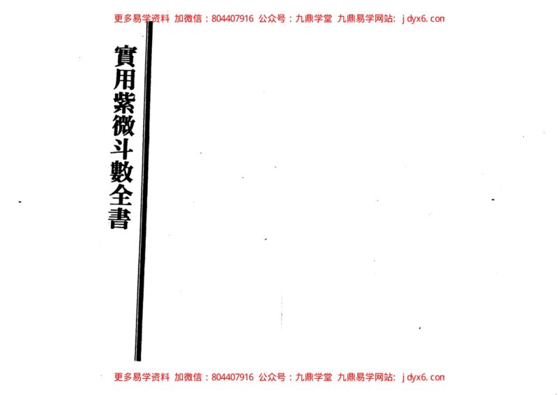 天翼-双数(紫微斗数系列)-国学易学资源分享