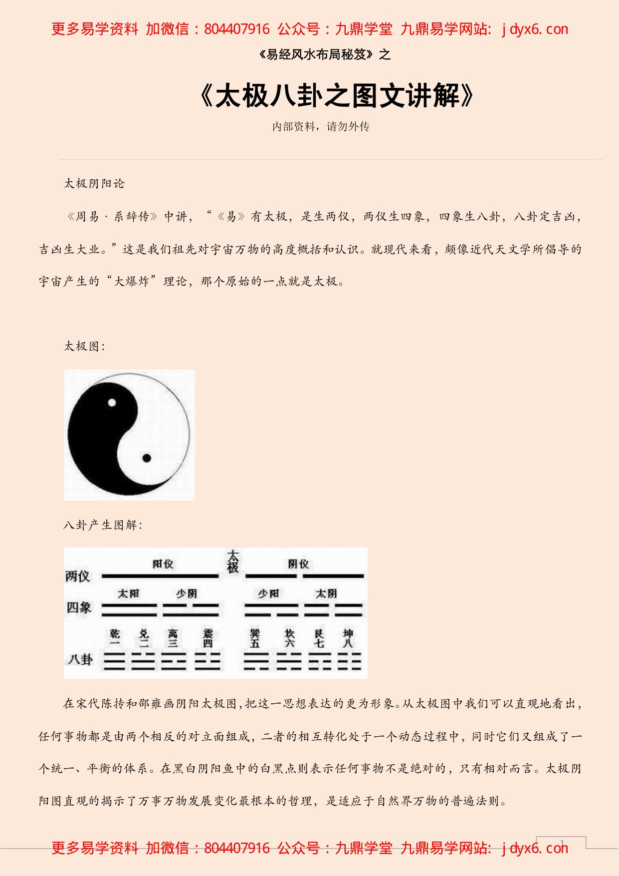 太极八卦之图文讲解 内页图1