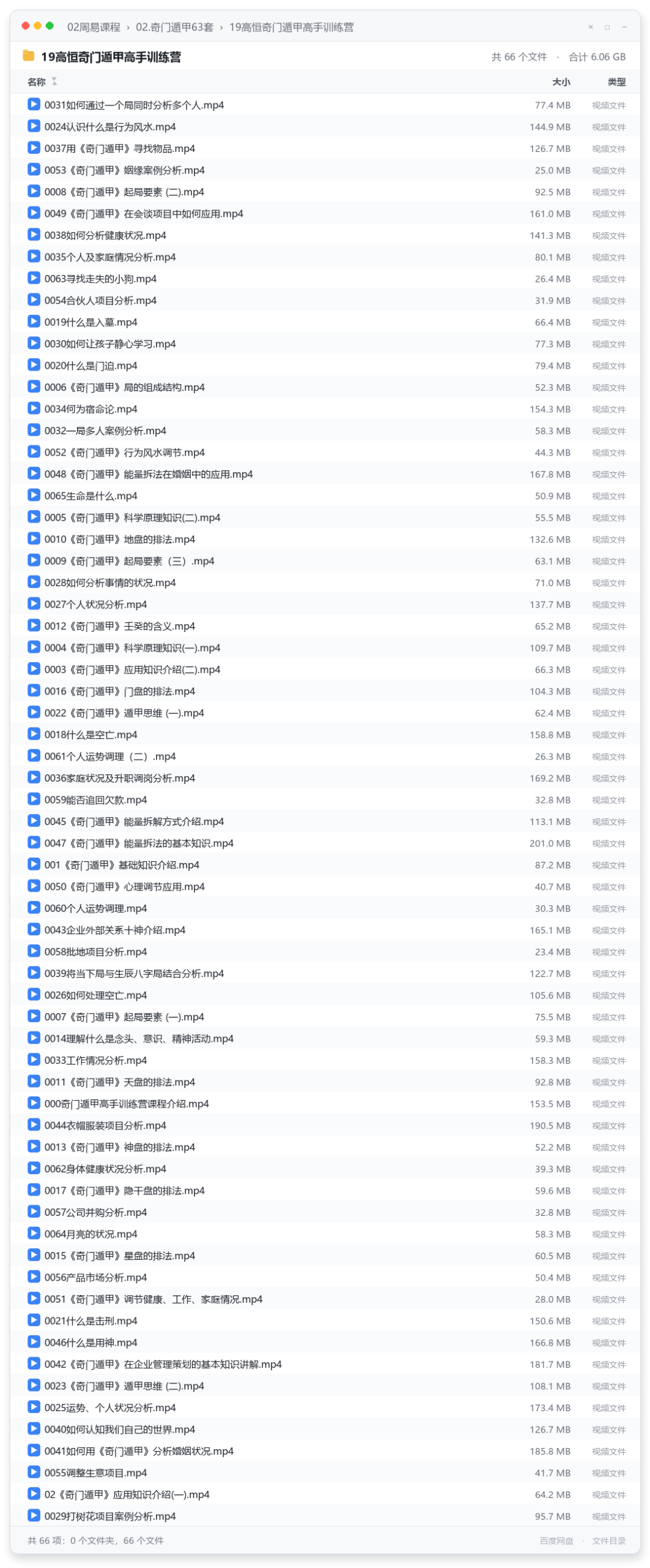 19高恒奇门遁甲高手训练营