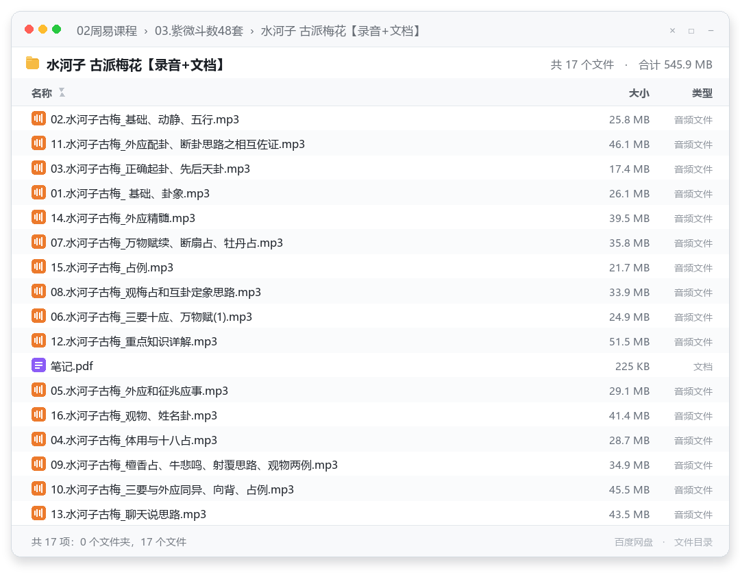水河子 古派梅花【录音+文档】