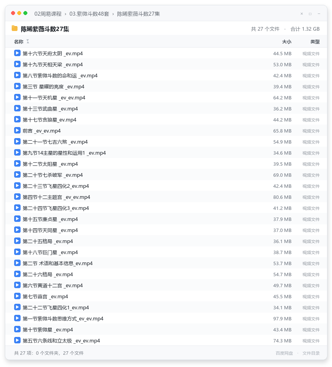 陈晞紫薇斗数27集