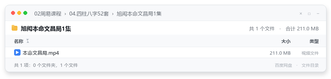 旭闳本命文昌局1集