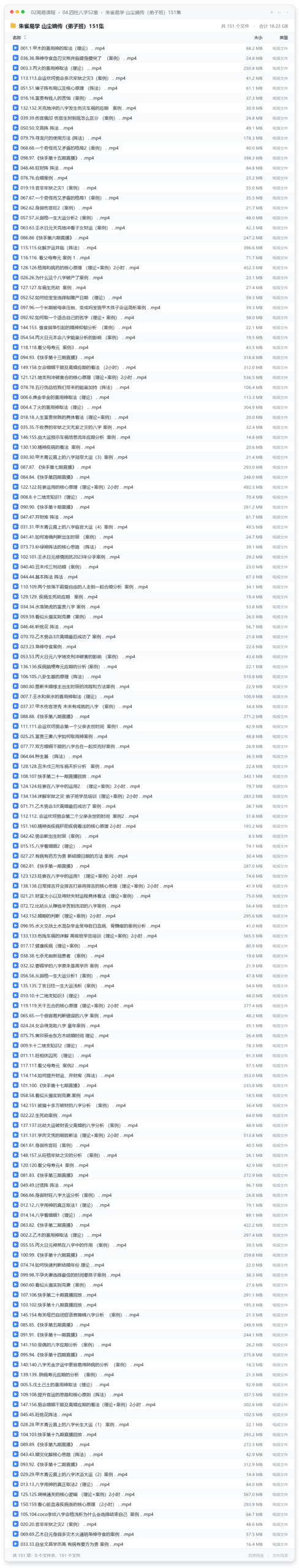 朱雀易学 山尘嫡传(弟子班)151集