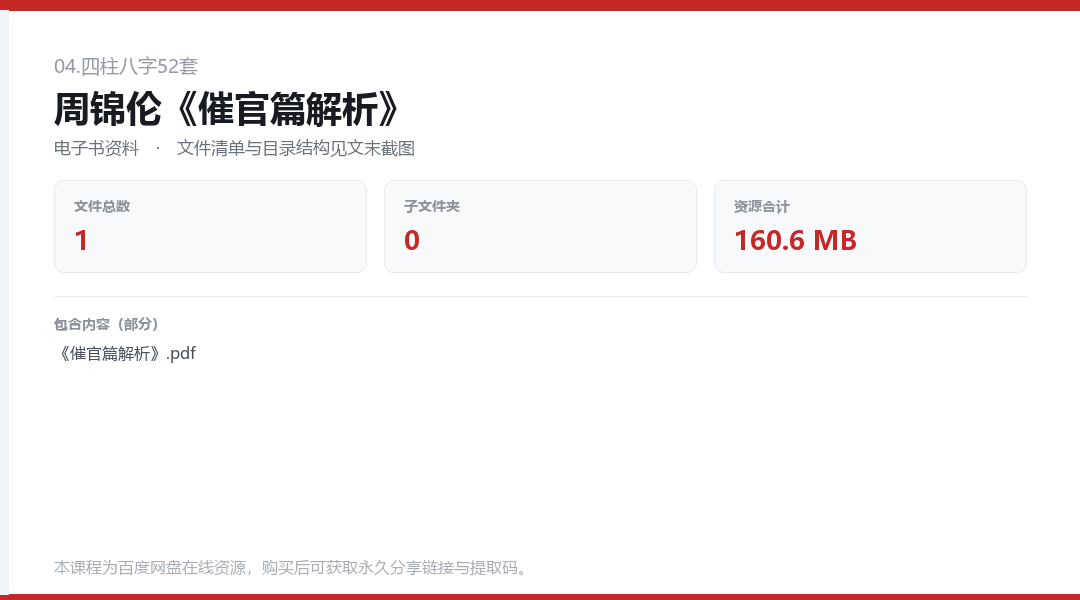 周锦伦《催官篇解析》