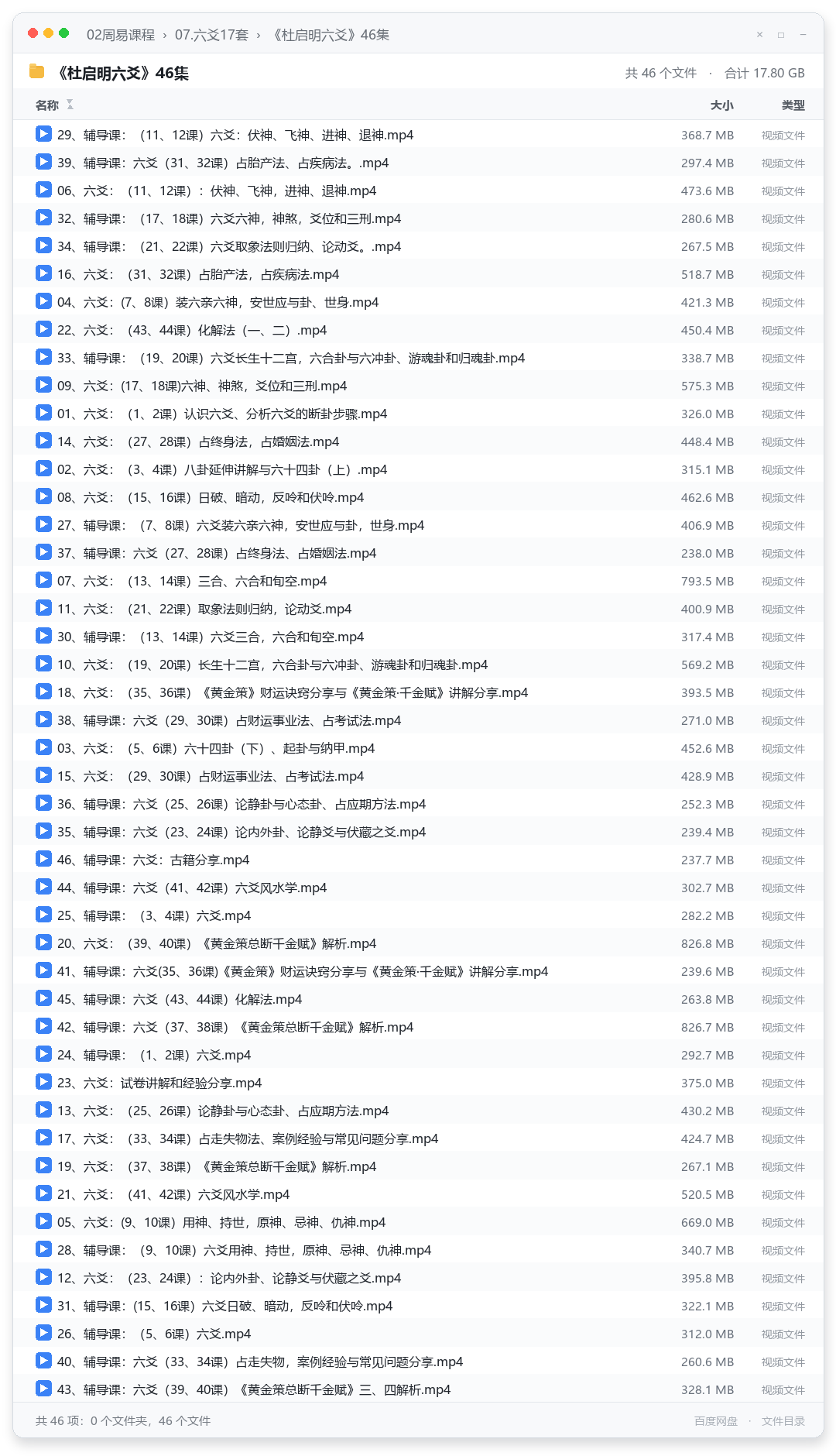 《杜启明六爻》46集