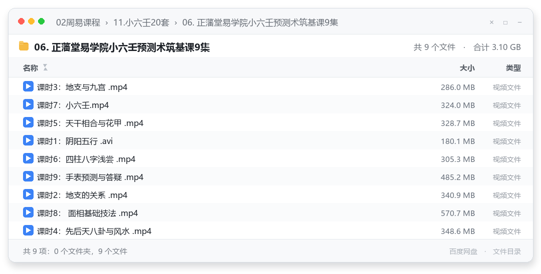 06. 正藩堂易学院小六壬预测术筑基课9集