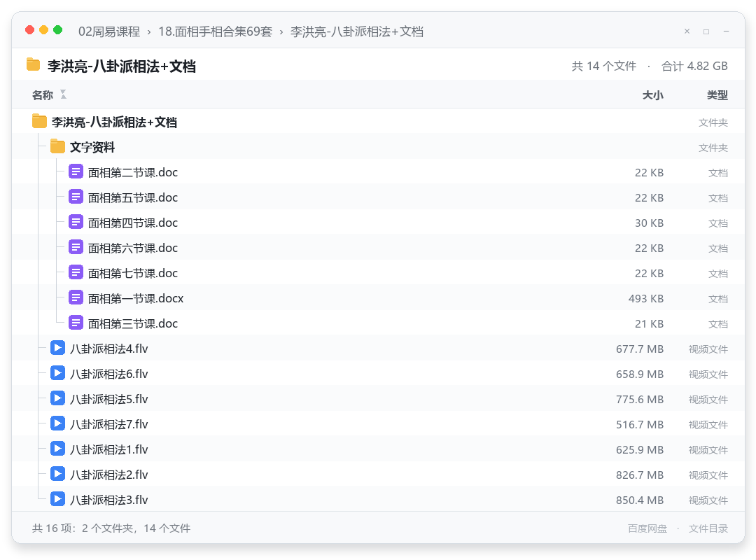 李洪亮-八卦派相法+文档