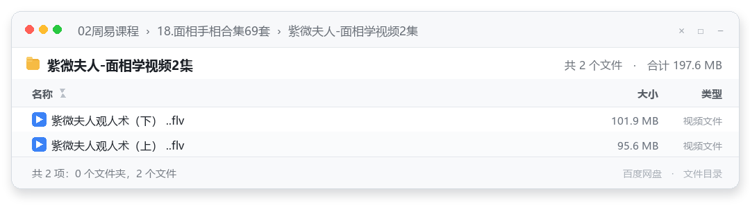 紫微夫人-面相学视频2集