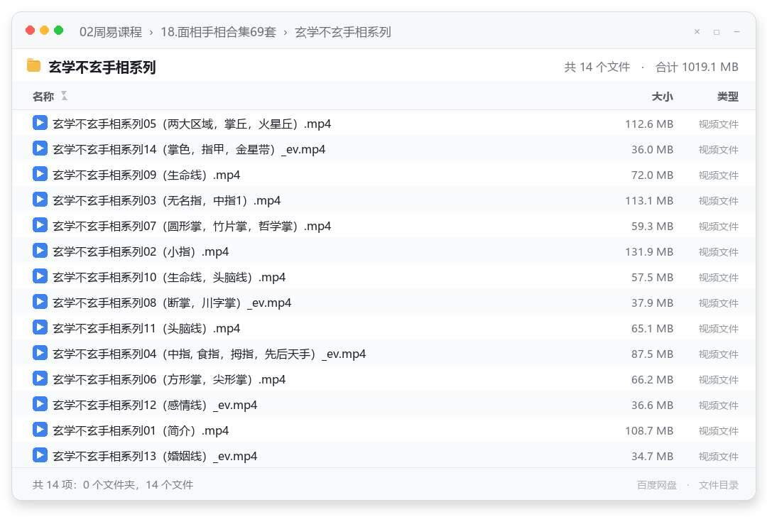 玄学不玄手相系列